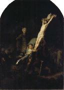 REMBRANDT Harmenszoon van Rijn The Raising of the Cross USA oil painting reproduction